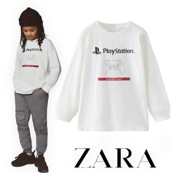 ZARA Kids | White | PLAYSTATION © SONY T-SHIRT - Picture 1 of 6